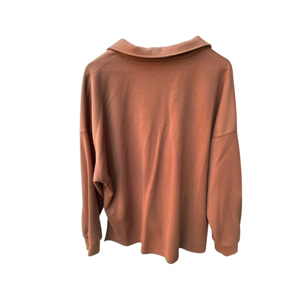 Women's V-Neck Sweater - Rust